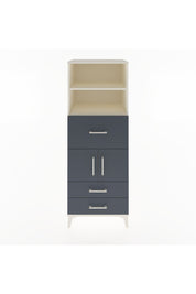 Hyperion Dolap 3 Raflı 3 Çekmeceli 2 Kapaklı 60x44x163 Aytaşı-Antrasit