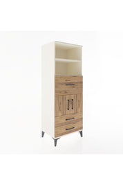 Hyperion Dolap 3 Raflı 3 Çekmeceli 2 Kapaklı 60x44x163 Aytaşı-Çam