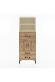 Hyperion Dolap 3 Raflı 3 Çekmeceli 2 Kapaklı 60x44x163 Aytaşı-Çam