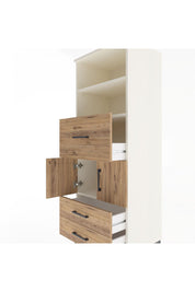 Hyperion Dolap 3 Raflı 3 Çekmeceli 2 Kapaklı 60x44x163 Aytaşı-Çam