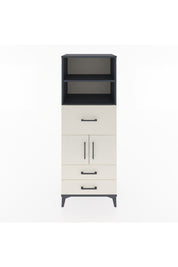 Hyperion Dolap 3 Raflı 3 Çekmeceli 2 Kapaklı 60x44x163 Antrasit-Aytaşı