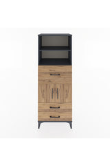 Hyperion Dolap 3 Raflı 3 Çekmeceli 2 Kapaklı 60x44x163