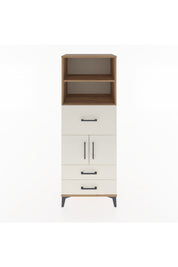 Hyperion Dolap 3 Raflı 3 Çekmeceli 2 Kapaklı 60x44x163 Çam-Aytaşı