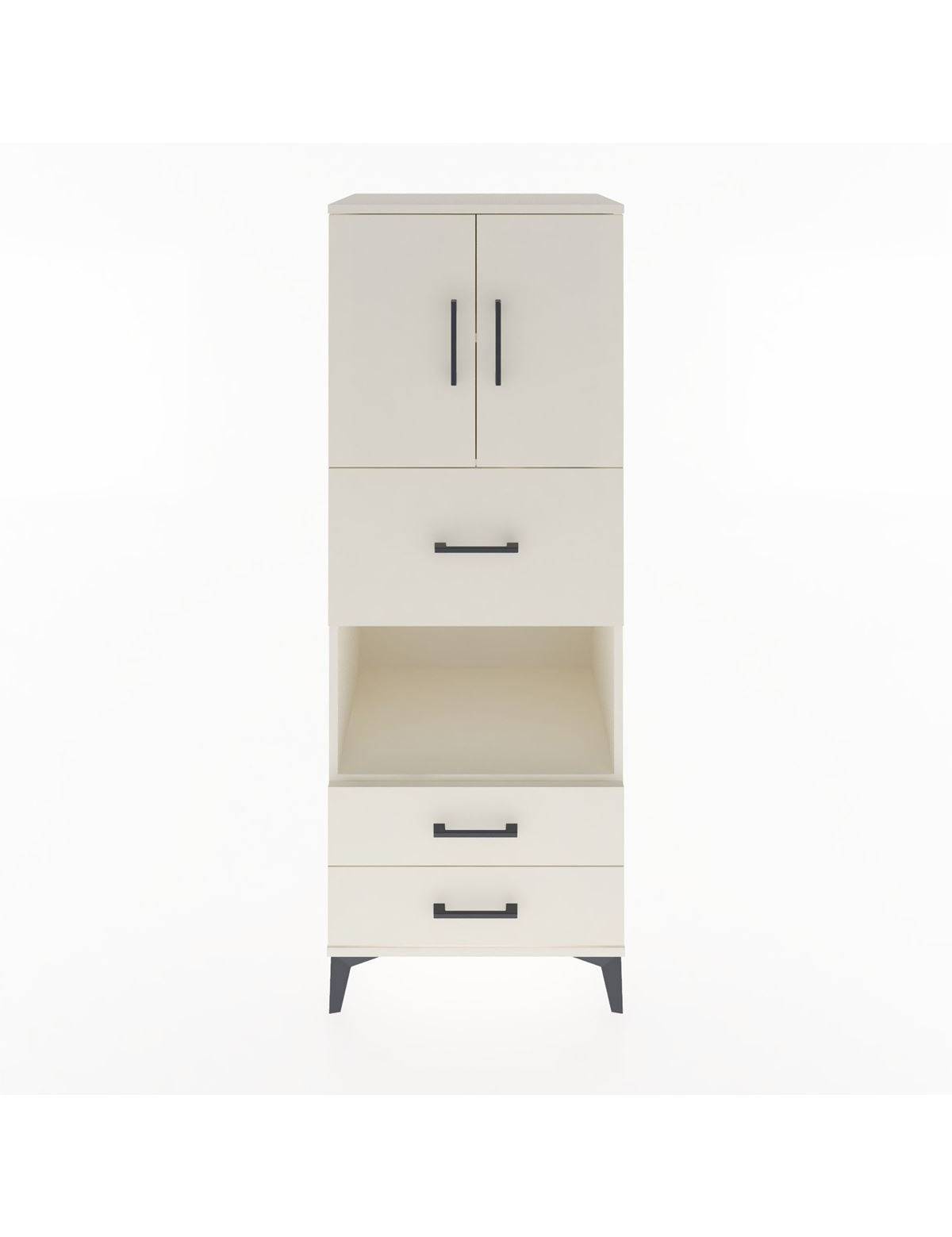 Hyperion Dolap 3 Raflı 3 Çekmeceli 2 Kapaklı 60x44x163 Aytaşı-Aytaşı