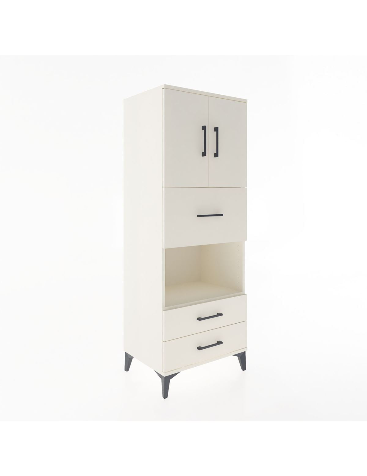 Hyperion Dolap 3 Raflı 3 Çekmeceli 2 Kapaklı 60x44x163 Aytaşı-Aytaşı