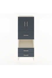 Hyperion Dolap 3 Raflı 3 Çekmeceli 2 Kapaklı 60x44x163 Aytaşı-Antrasit