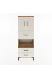 Hyperion Dolap 3 Raflı 3 Çekmeceli 2 Kapaklı 60x44x163 Çam-Aytaşı