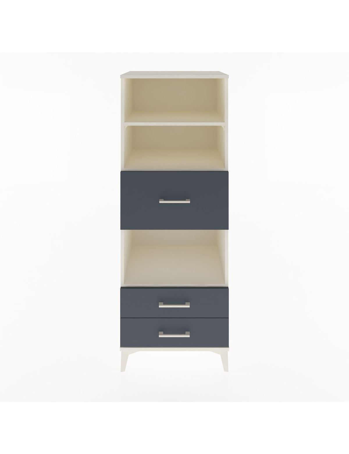 Hyperion Dolap 3 Raflı 3 Çekmeceli 60x44x163 Aytaşı-Antrasit