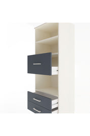 Hyperion Dolap 3 Raflı 3 Çekmeceli 60x44x163 Aytaşı-Antrasit