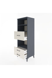 Hyperion Dolap 3 Raflı 3 Çekmeceli 60x44x163 Antrasit-Aytaşı