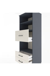 Hyperion Dolap 3 Raflı 3 Çekmeceli 60x44x163 Antrasit-Aytaşı