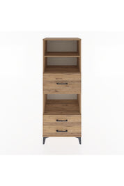 Hyperion Dolap 3 Raflı 3 Çekmeceli 60x44x163 Çam-Çam