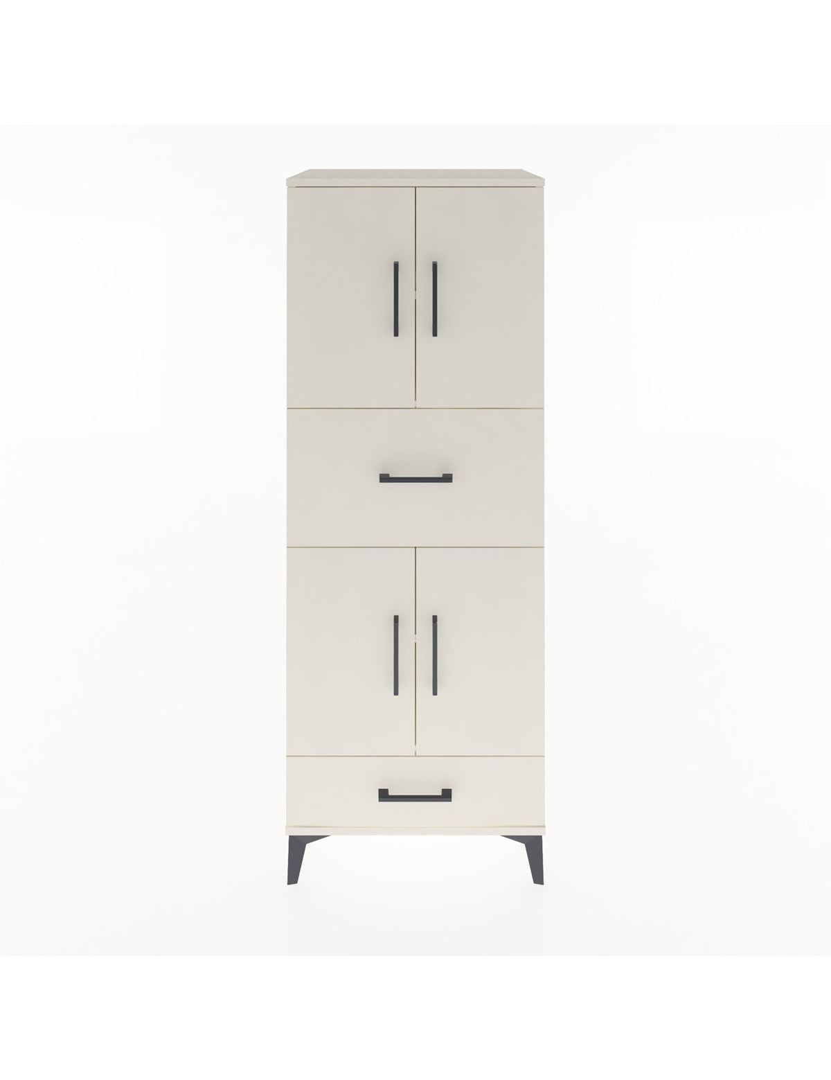 Hyperion Dolap 4 Raflı 2 Çekmeceli 4 Kapaklı 60x44x163 Aytaşı-Aytaşı