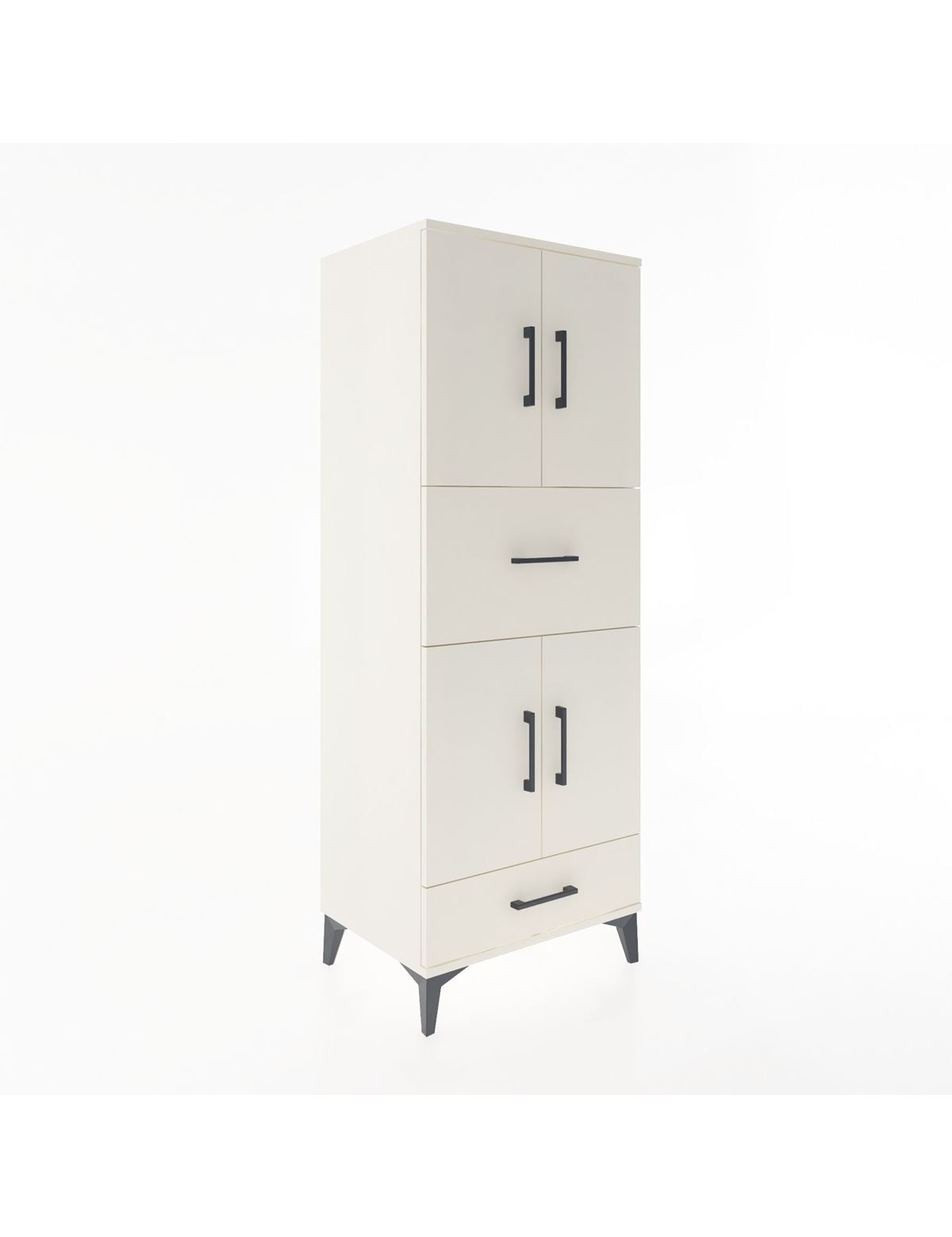 Hyperion Dolap 4 Raflı 2 Çekmeceli 4 Kapaklı 60x44x163 Aytaşı-Aytaşı