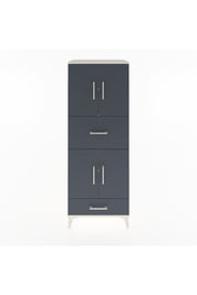 Hyperion Dolap 4 Raflı 2 Çekmeceli 4 Kapaklı 60x44x163 Aytaşı-Antrasit