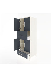 Hyperion Dolap 4 Raflı 2 Çekmeceli 4 Kapaklı 60x44x163 Aytaşı-Antrasit