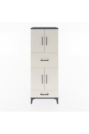 Hyperion Dolap 4 Raflı 2 Çekmeceli 4 Kapaklı 60x44x163 Antrasit-Aytaşı