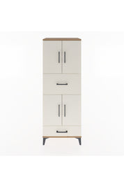 Hyperion Dolap 4 Raflı 2 Çekmeceli 4 Kapaklı 60x44x163 Çam-Aytaşı