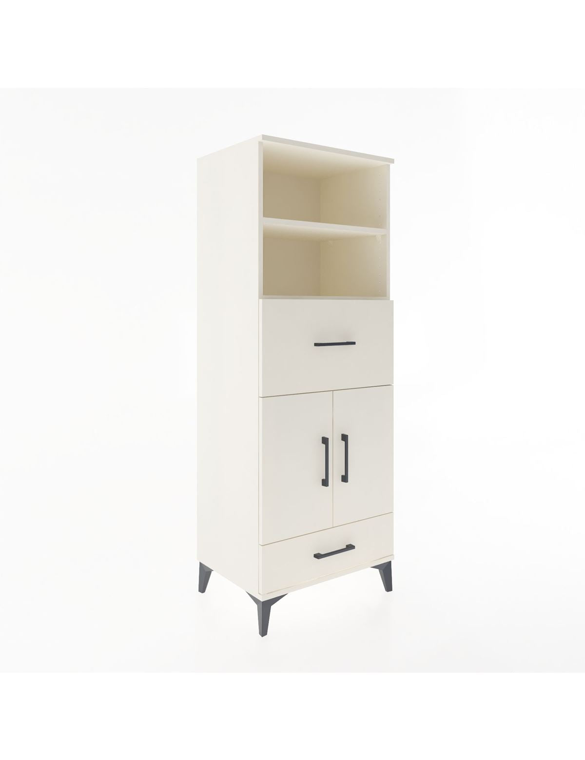 Hyperion Dolap 4 Raflı 2 Çekmeceli 2 Kapaklı 60x44x163 Aytaşı-Aytaşı