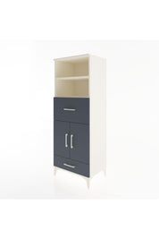 Hyperion Dolap 4 Raflı 2 Çekmeceli 2 Kapaklı 60x44x163 Aytaşı-Antrasit