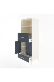 Hyperion Dolap 4 Raflı 2 Çekmeceli 2 Kapaklı 60x44x163 Aytaşı-Antrasit