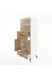 Hyperion Dolap 4 Raflı 2 Çekmeceli 2 Kapaklı 60x44x163 Aytaşı-Çam
