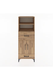 Hyperion Dolap 4 Raflı 2 Çekmeceli 2 Kapaklı 60x44x163 Çam-Çam