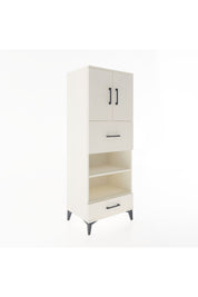 Hyperion Dolap 4 Raflı 2 Çekmeceli 2 Kapaklı 60x44x163 Aytaşı-Aytaşı