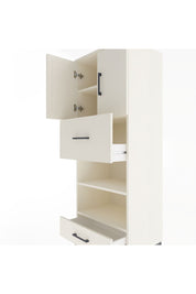 Hyperion Dolap 4 Raflı 2 Çekmeceli 2 Kapaklı 60x44x163 Aytaşı-Aytaşı