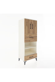 Hyperion Dolap 4 Raflı 2 Çekmeceli 2 Kapaklı 60x44x163 Aytaşı-Çam
