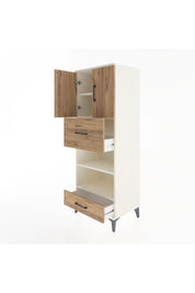 Hyperion Dolap 4 Raflı 2 Çekmeceli 2 Kapaklı 60x44x163 Aytaşı-Çam