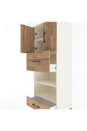 Hyperion Dolap 4 Raflı 2 Çekmeceli 2 Kapaklı 60x44x163 Aytaşı-Çam