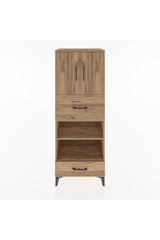 Hyperion Dolap 4 Raflı 2 Çekmeceli 2 Kapaklı 60x44x163