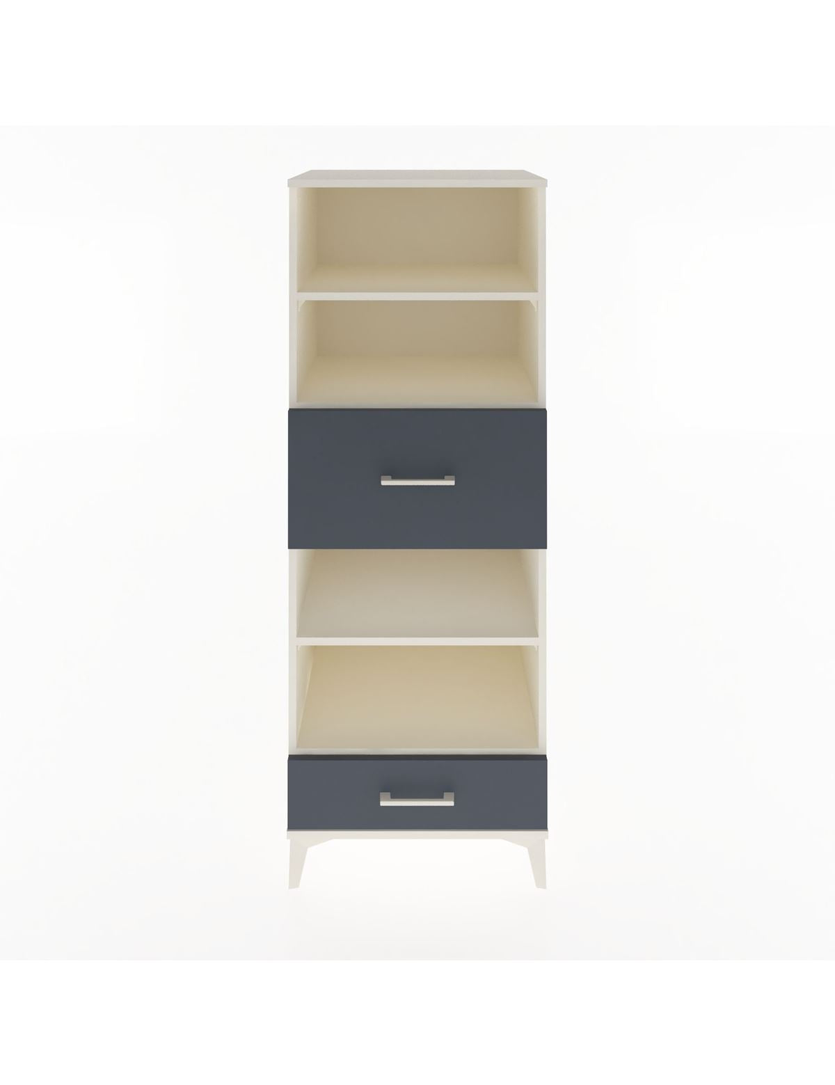 Hyperion Dolap 4 Raflı 2 Çekmeceli 60x44x163 Aytaşı-Antrasit