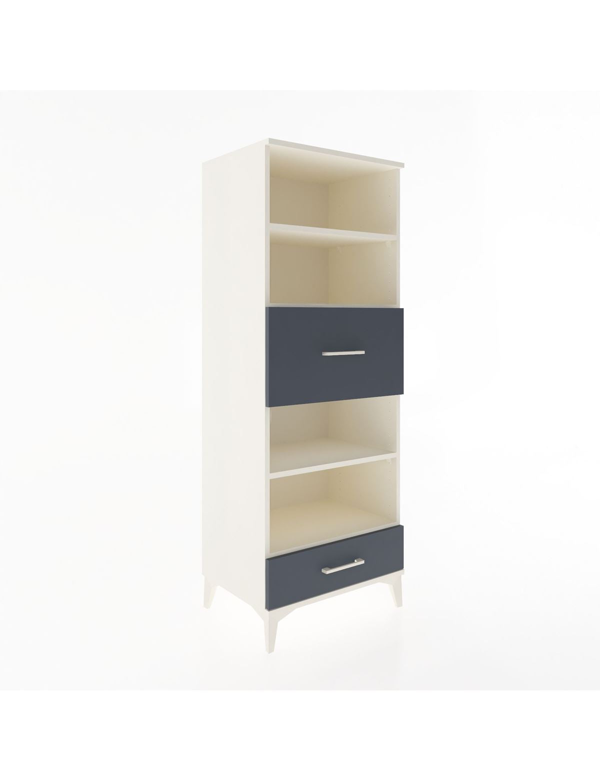 Hyperion Dolap 4 Raflı 2 Çekmeceli 60x44x163 Aytaşı-Antrasit