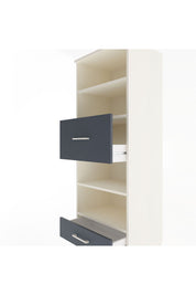 Hyperion Dolap 4 Raflı 2 Çekmeceli 60x44x163 Aytaşı-Antrasit