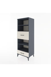 Hyperion Dolap 4 Raflı 2 Çekmeceli 60x44x163 Antrasit-Aytaşı