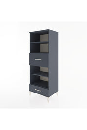 Hyperion Dolap 4 Raflı 2 Çekmeceli 60x44x163 Antrasit-Antrasit