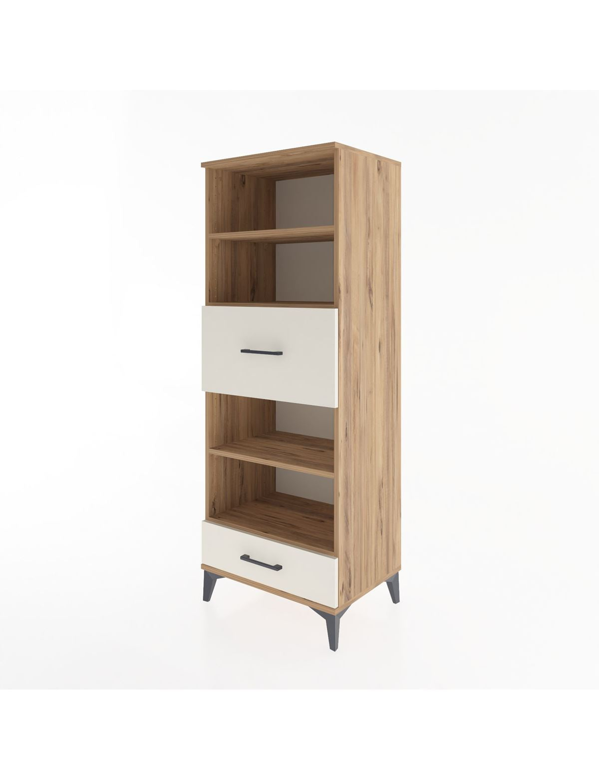 Hyperion Dolap 4 Raflı 2 Çekmeceli 60x44x163 - S53M054V7B