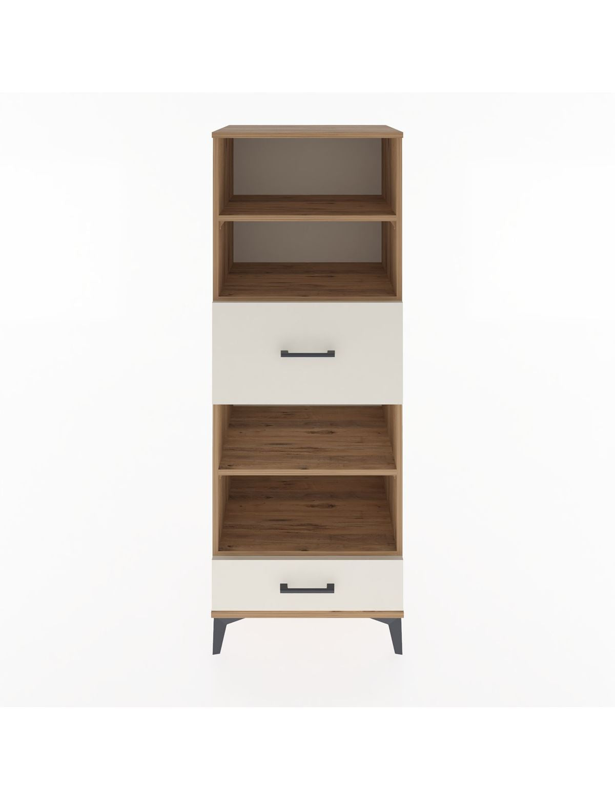 Hyperion Dolap 4 Raflı 2 Çekmeceli 60x44x163 Çam-Aytaşı