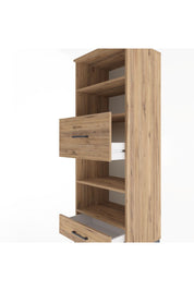 Hyperion Dolap 4 Raflı 2 Çekmeceli 60x44x163 Çam-Çam