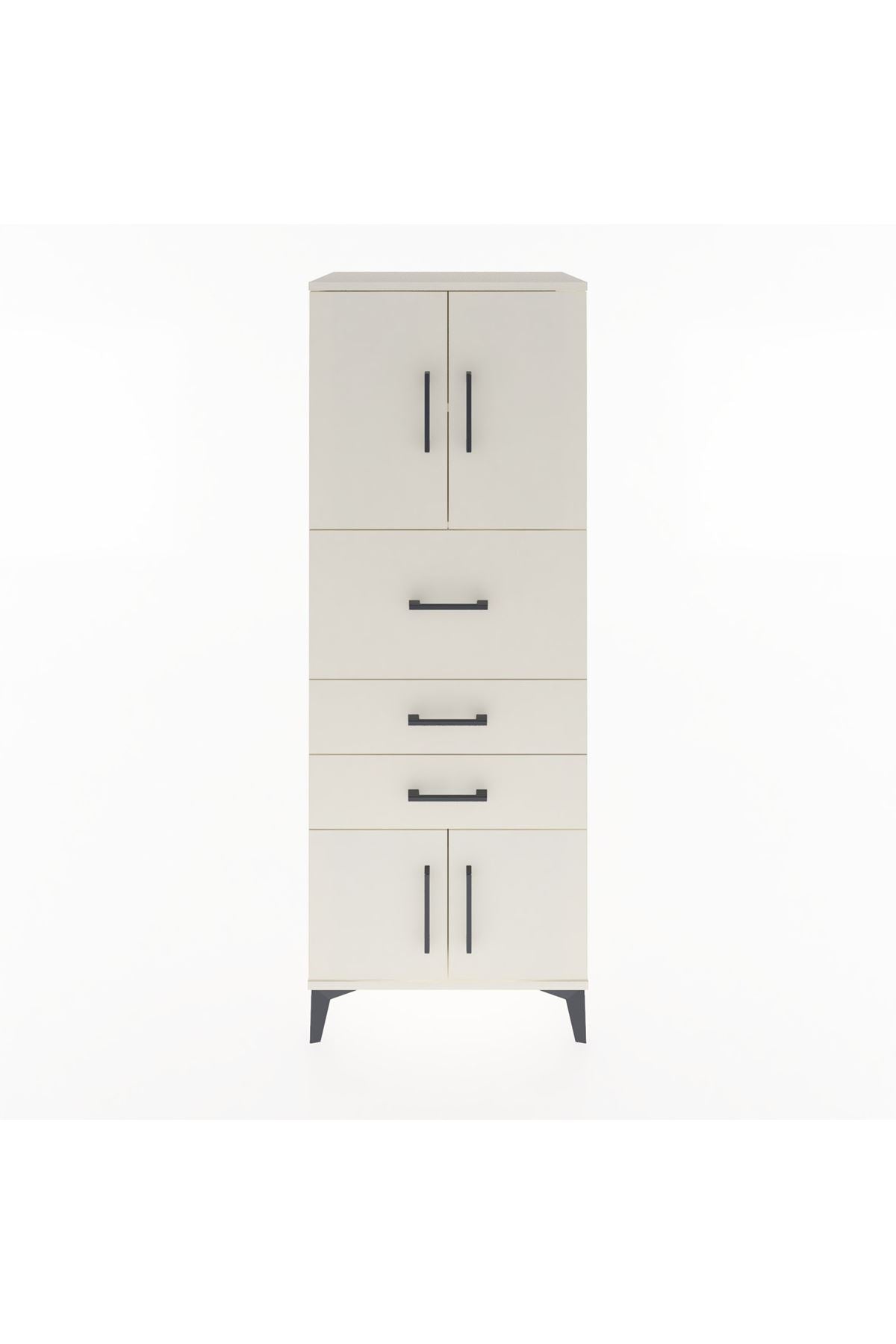 Hyperion Dolap 2 Raflı 3 Çekmeceli 4 Kapaklı 60x44x163 Aytaşı-Aytaşı