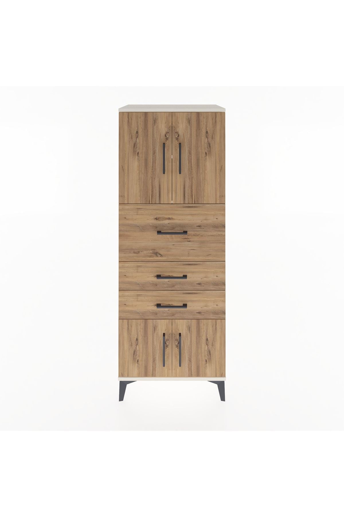 Hyperion Dolap 2 Raflı 3 Çekmeceli 4 Kapaklı 60x44x163 Aytaşı-Çam