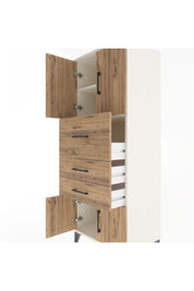 Hyperion Dolap 2 Raflı 3 Çekmeceli 4 Kapaklı 60x44x163 Aytaşı-Çam