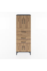 Hyperion Dolap 2 Raflı 3 Çekmeceli 4 Kapaklı 60x44x163