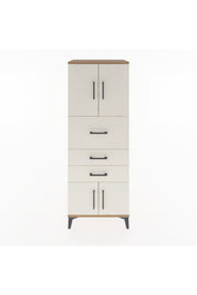 Hyperion Dolap 2 Raflı 3 Çekmeceli 4 Kapaklı 60x44x163 Çam-Aytaşı