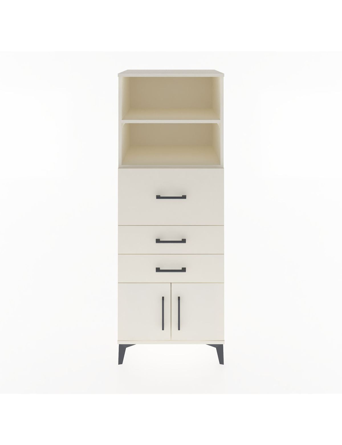 Hyperion Dolap 2 Raflı 3 Çekmeceli 2 Kapaklı 60x44x163 Aytaşı-Aytaşı