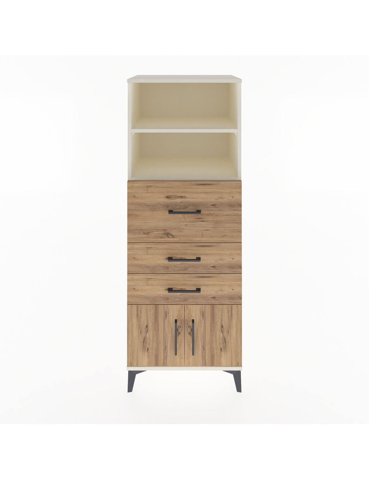 Hyperion Dolap 2 Raflı 3 Çekmeceli 2 Kapaklı 60x44x163 Aytaşı-Çam