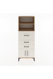 Hyperion Dolap 2 Raflı 3 Çekmeceli 2 Kapaklı 60x44x163 Çam-Aytaşı