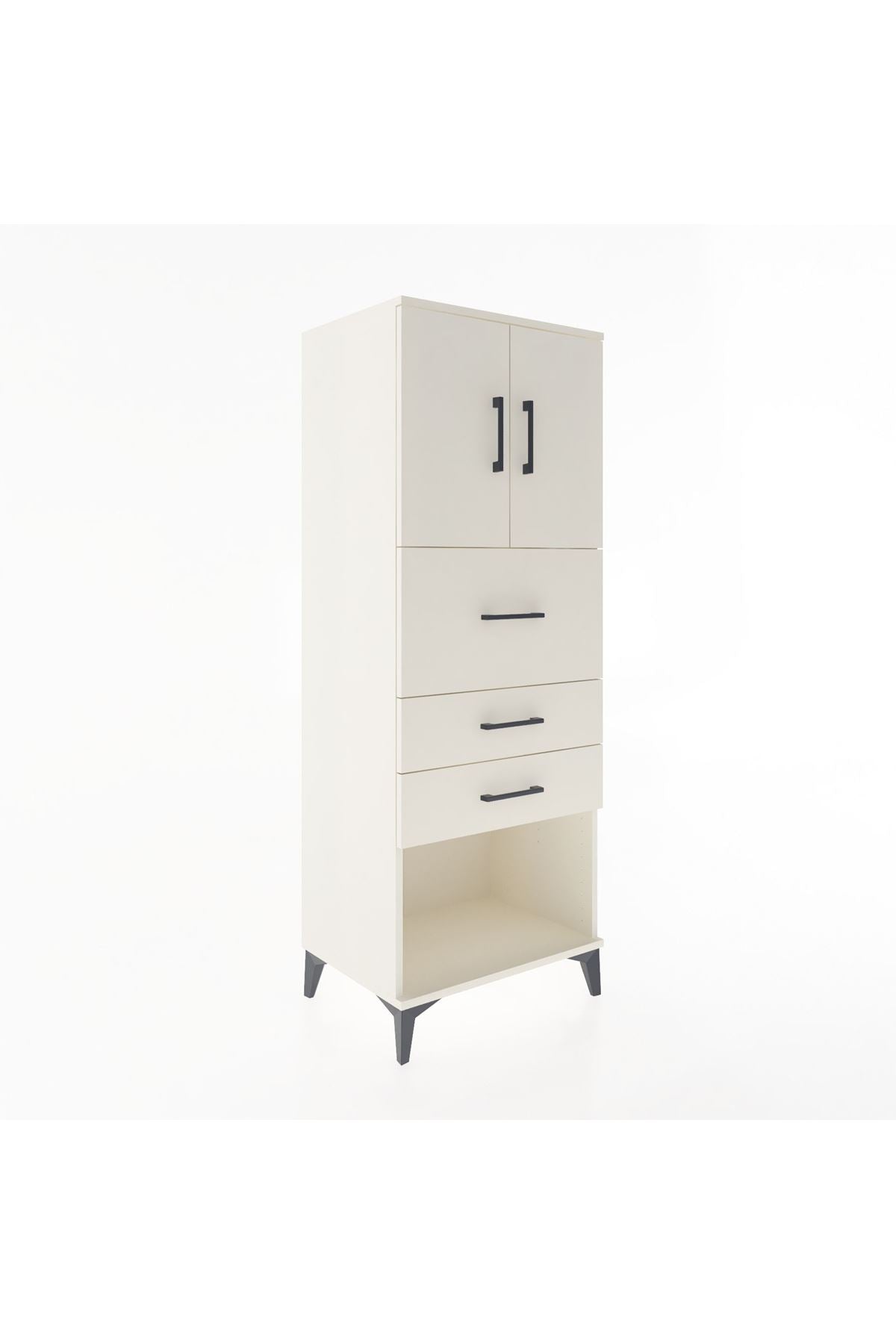 Hyperion Dolap 2 Raflı 3 Çekmeceli 2 Kapaklı 60x44x163 Aytaşı-Aytaşı